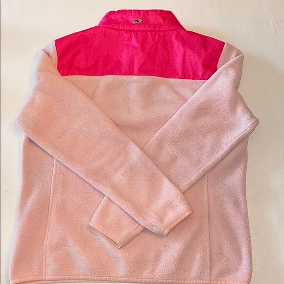 Women’s Vineyard Vines Pink Fleece Jacket, size Medium - Picture 6 of 8